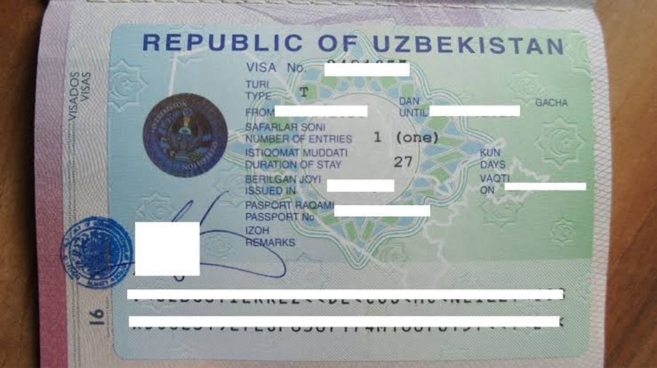 Uzbekistan visa 