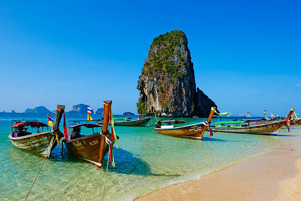 Thailand, Krabi province, Railay beach, Hat Tham Phra Nang beach